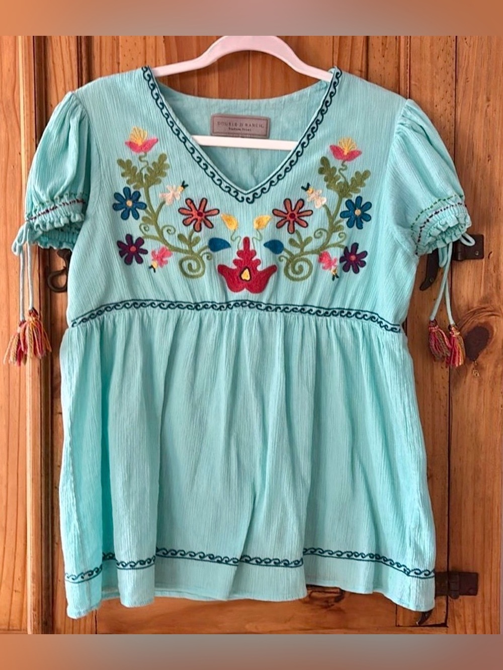 Double D Ranch Embroidered Top - Great for Cinco De Mayo!